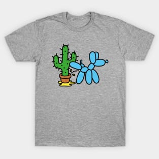 Balloon dog and cactus Balloon artist Balloon animal twister T-Shirt